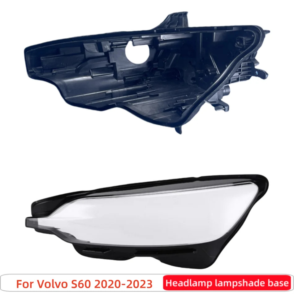 For Volvo S60 2020 2021 2022 2023 Auto Accessory Car Base Head Lamp Shell Car Rear Base Glass Headlights