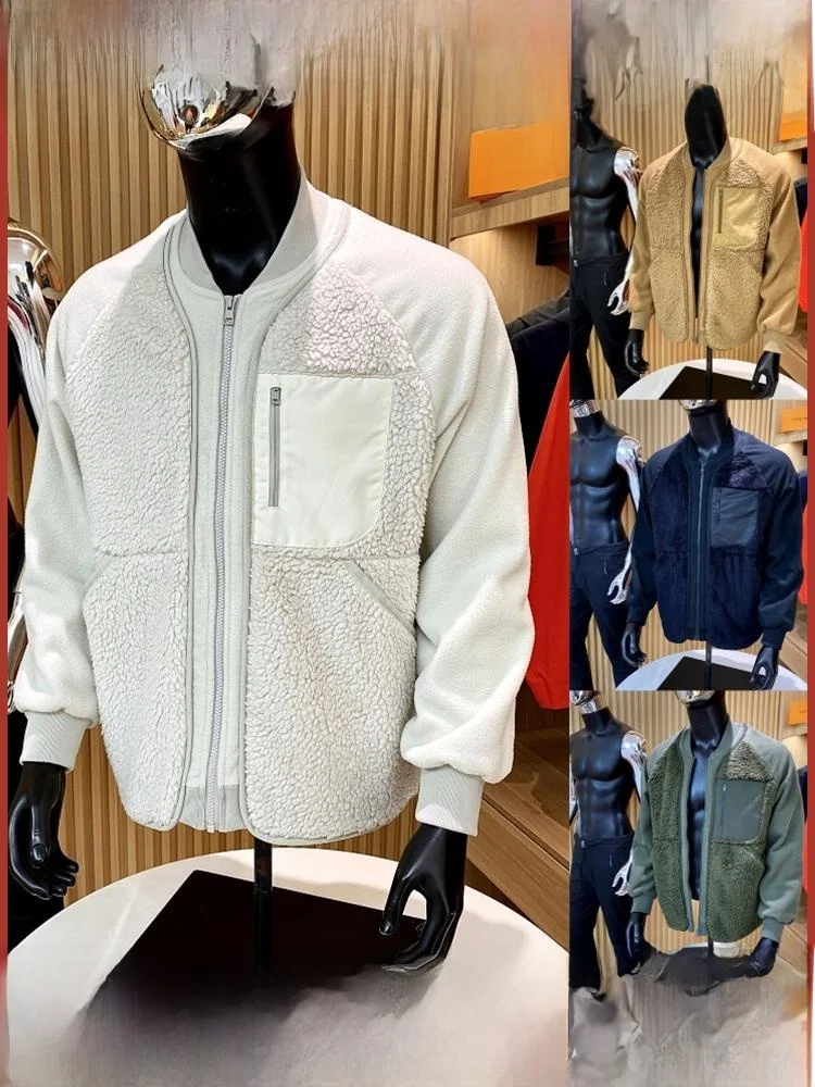 

Изысканная хлопковая мужская куртка на подкладке Fce, футболка с объемным сращиванием, осенне-зимняя молодежная верхняя одежда Faion