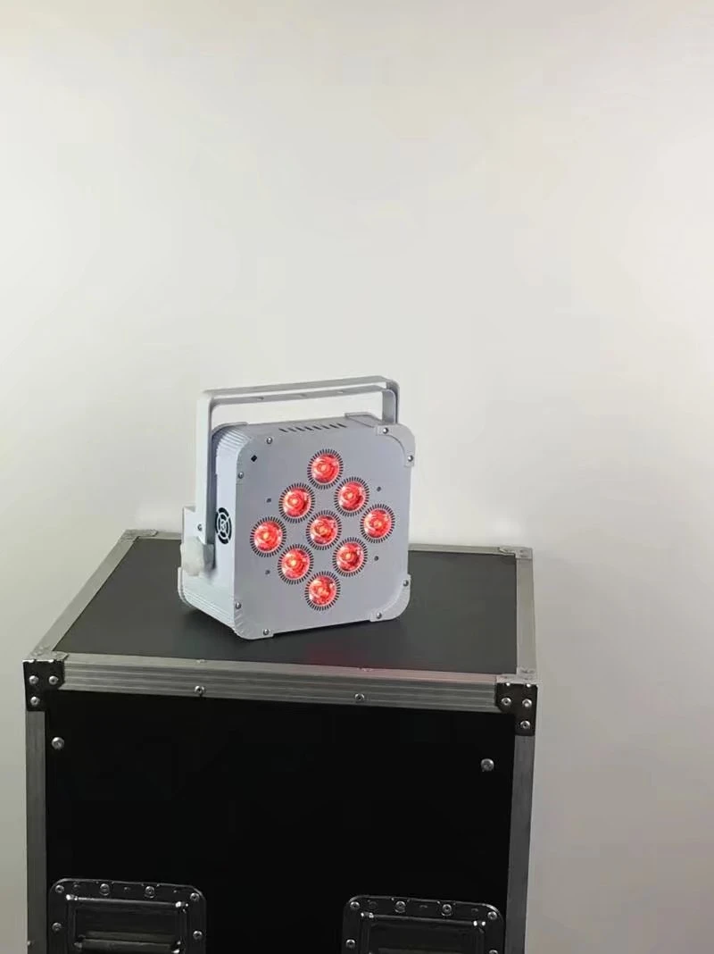 

6pcs Wifi Phone App control wireless dmx LED battery Par Lights 9*18W RGBWAUV 6in1 led par wedding party event up-lighting