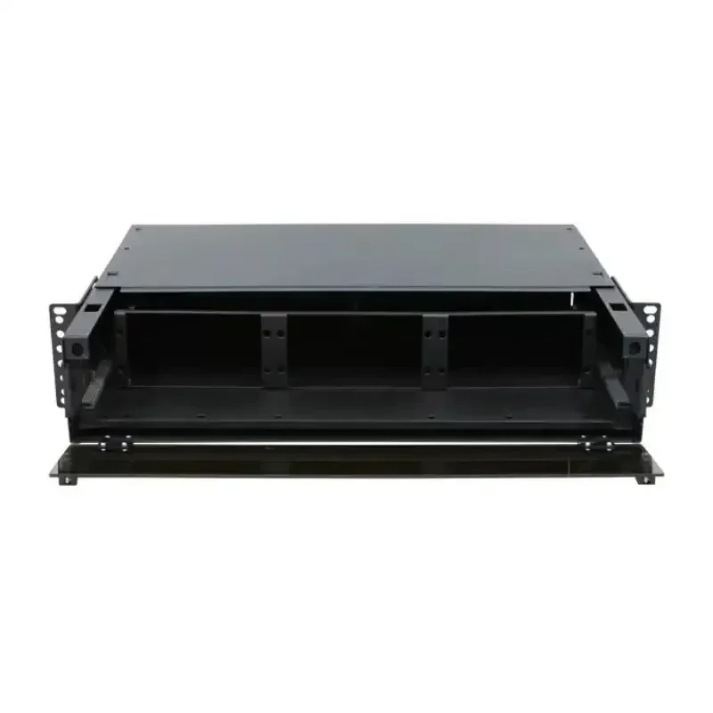 2026/High Density 19'' Fiber Optic Panel 2RU 96Cores Assemble 6 Adapter Panels For Data Center