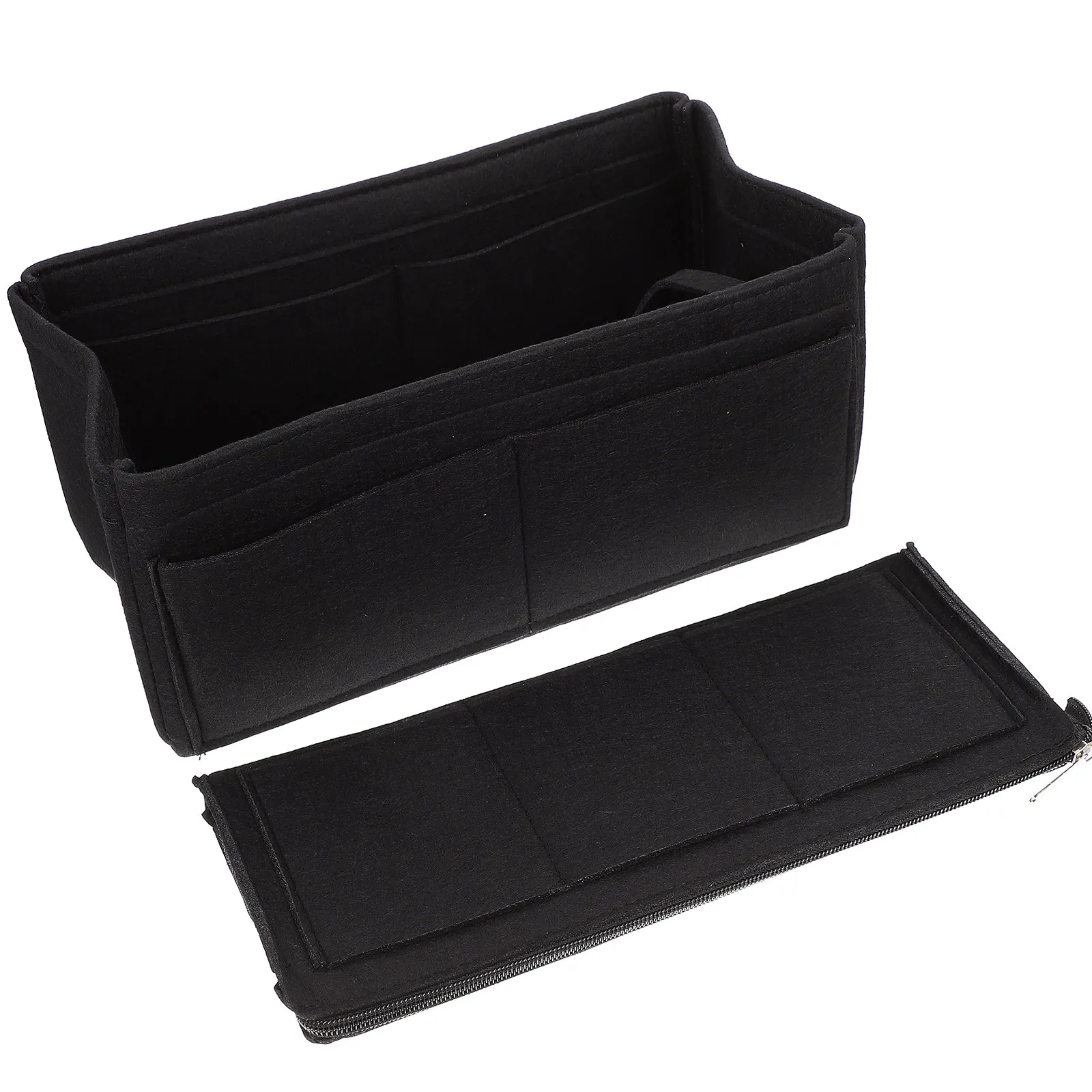 

1 шт. Прочная войлочная сумка-органайзер для косметики и карандашей, многофункциональная, портативная