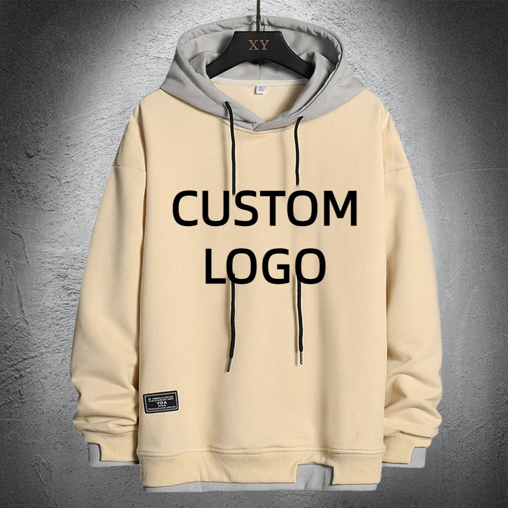 Sudadera con capucha para hombre, Jersey holgado con Logo personalizado, estilo Harajuku y Hip Hop, ropa de calle a la moda para primavera y otoño