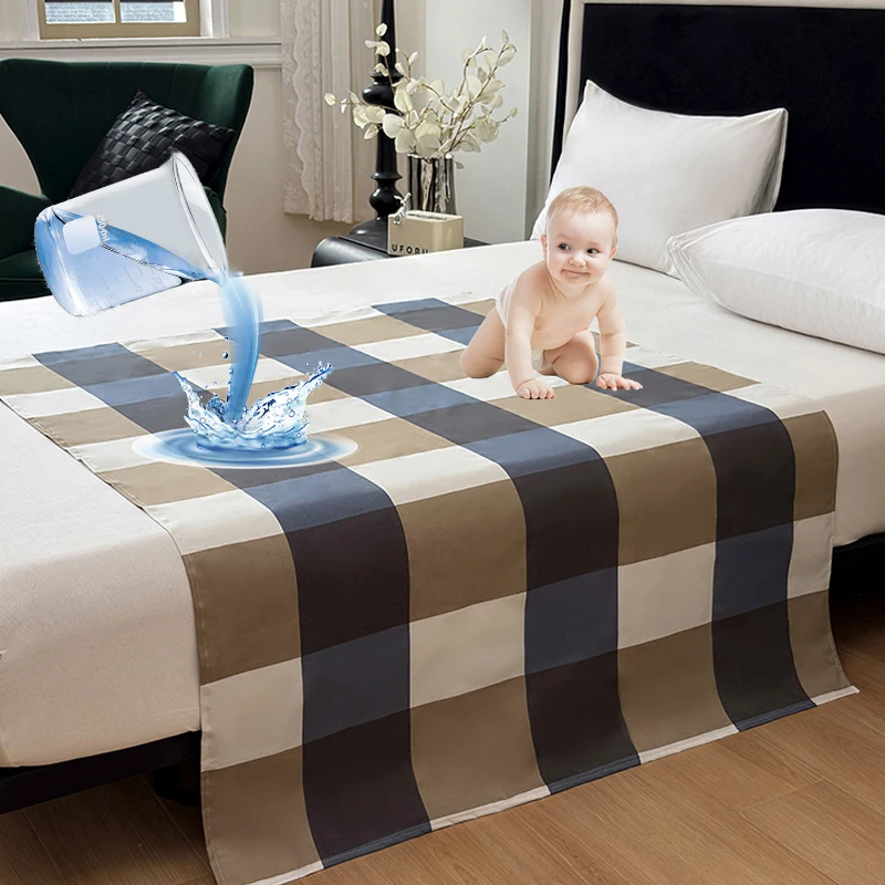 Small and Large Waterproof and Washable Nursing Bed Pad for Baby and Elderly Suitable Nighttime Use and Menstrual Care