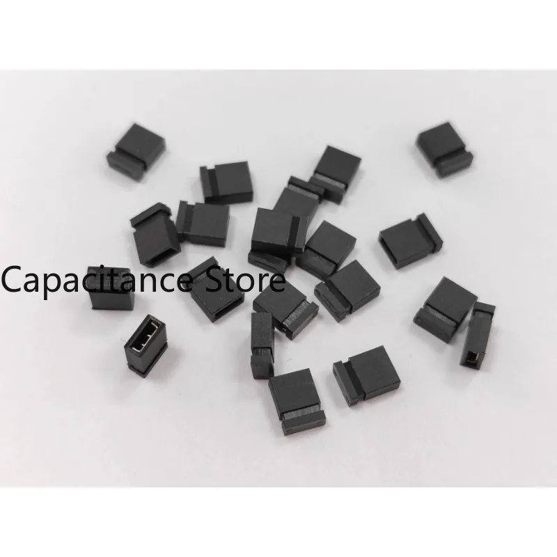 

100PCS Jumper cap, short circuit spacing of 2.54mm, black, yellow, blue, red block, row pin， long handle