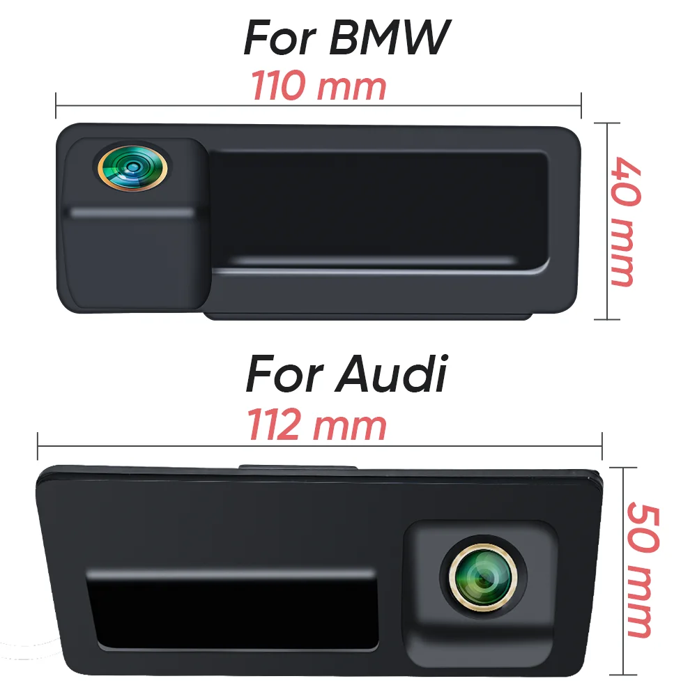 For Audi A5 Q5 A3 8V Q7 A4 A4L S4 For BMW X1 X3 E39 E53 E82 Rear View Camera AHD 175 Backup Reverse AHD 2K Fisheye Lens Camera image 6