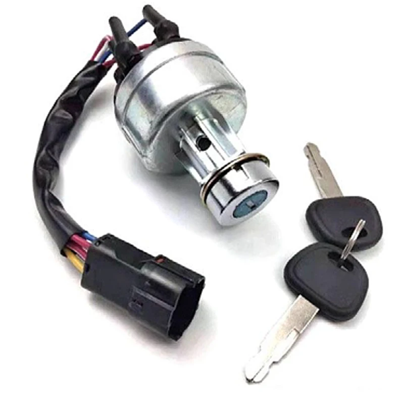 

A241200001217 21N4-10430 Ignition Switch with Keys for SanYSY215 SY235 Excavator Switch