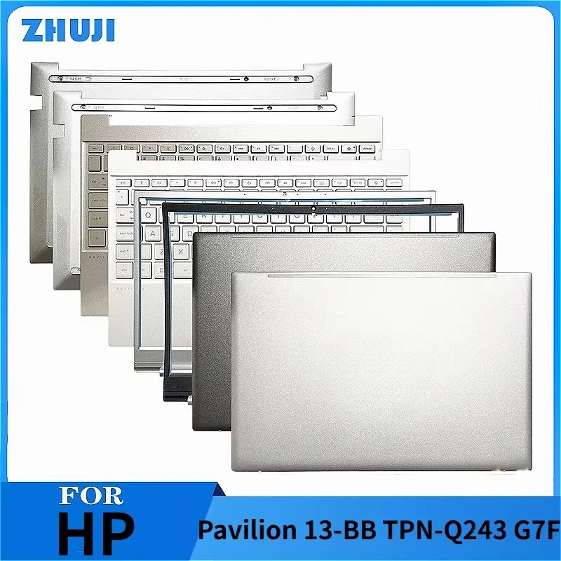 

New Laptop LCD Back Cover Front Bezel Palmrest Top Backlight Keyboard Bottom Case For HP Pavilion 13-BB TPN-Q243 G7F
