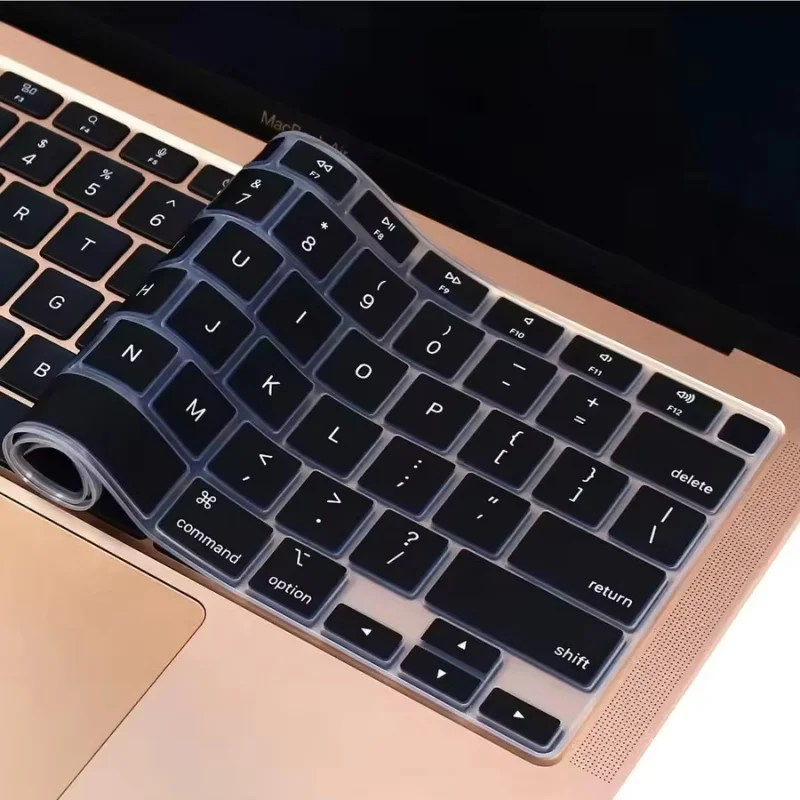 Compatible Keyboard Cover For 2025 MacBook Air 13.6 M4 A3240 Pro13 14 15 16 M3 M2 A3185 A3401 A3403 A2991 A2442 with touch ID US