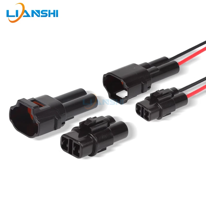 2 Pin 6187-2172 6180-2182 Waterproof Male Female Automotive Connector Plug For Car Fog Light Modified Wiring Harness Assembly 2P
