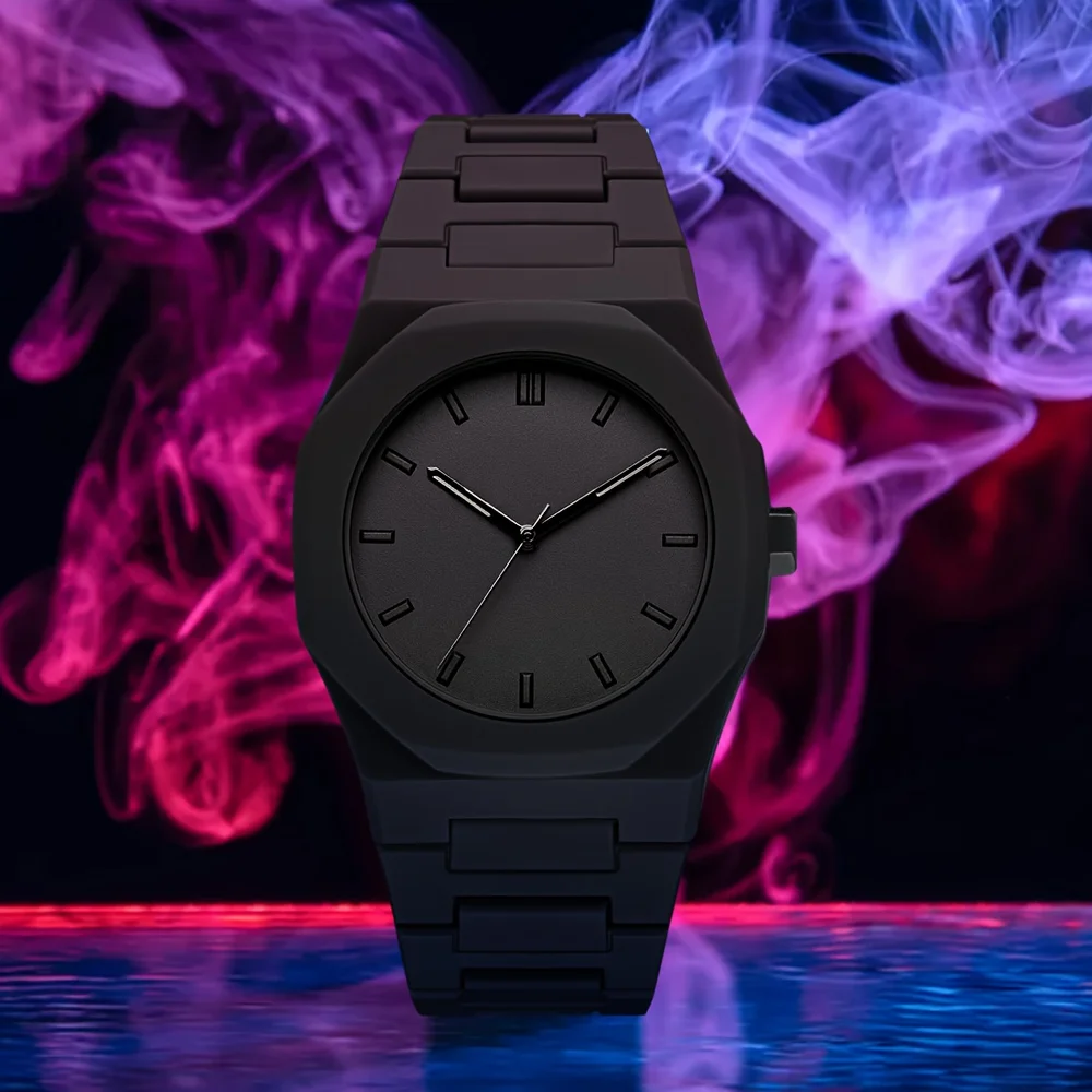 4-piece Men's Fashionable and Casual Quartz Watch Set, Perfect for Men To Dress Up for Parties, Holidays, Birthdays