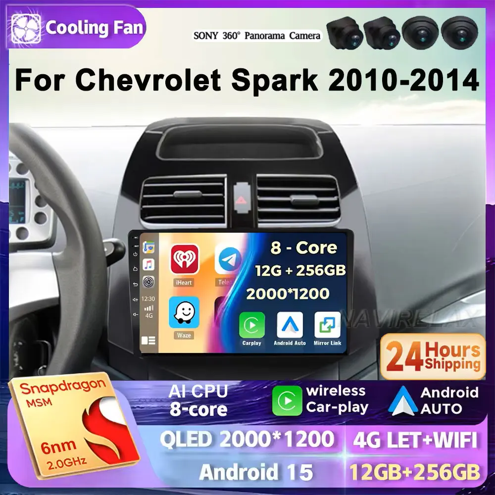 

Android 15 Car Stereo For Chevrolet Spark Beat MatizCreative 2010- 2014 Wireless Carplay Vehicle Navigation Multimidia Player