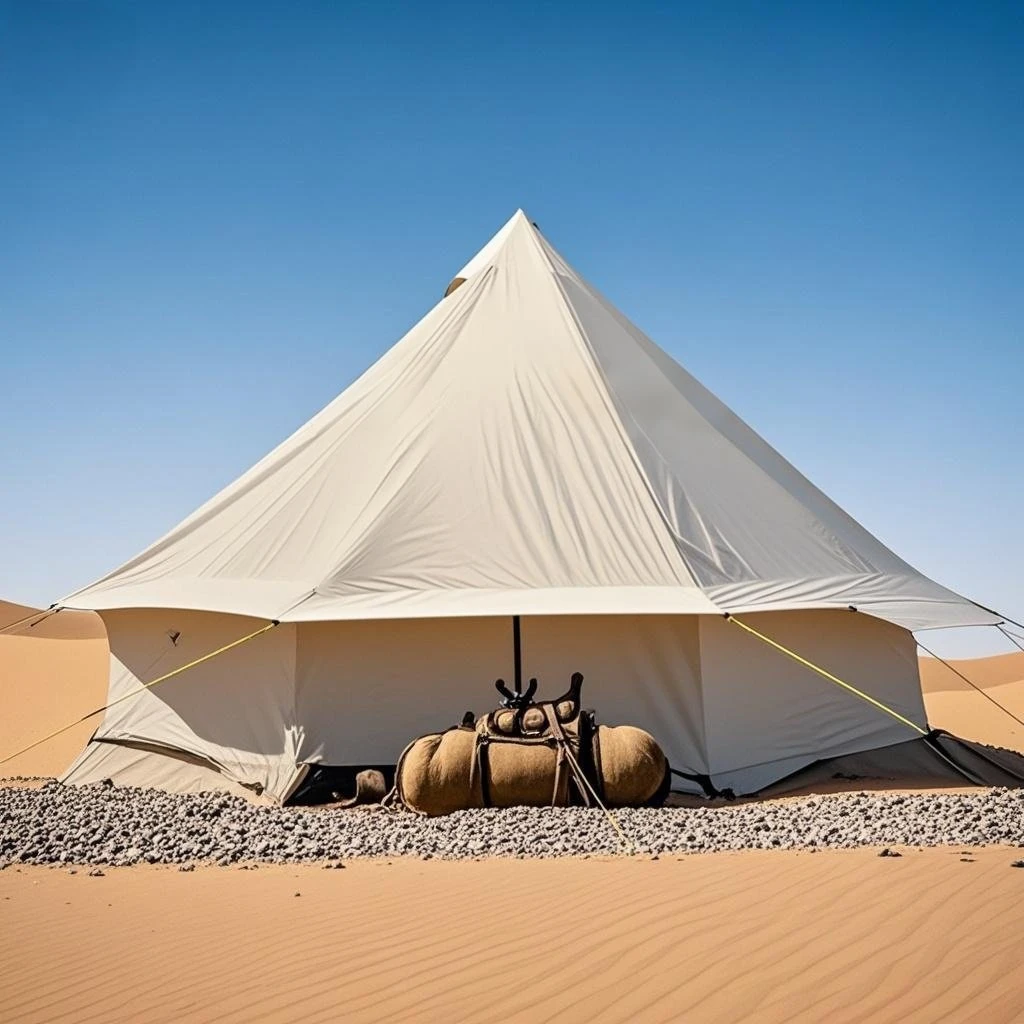 

6-8 Person Spacious Camping Tent for Outdoor Camping & Bonfire Nights, Camping Stove Tent with Detachable Floor&Openning