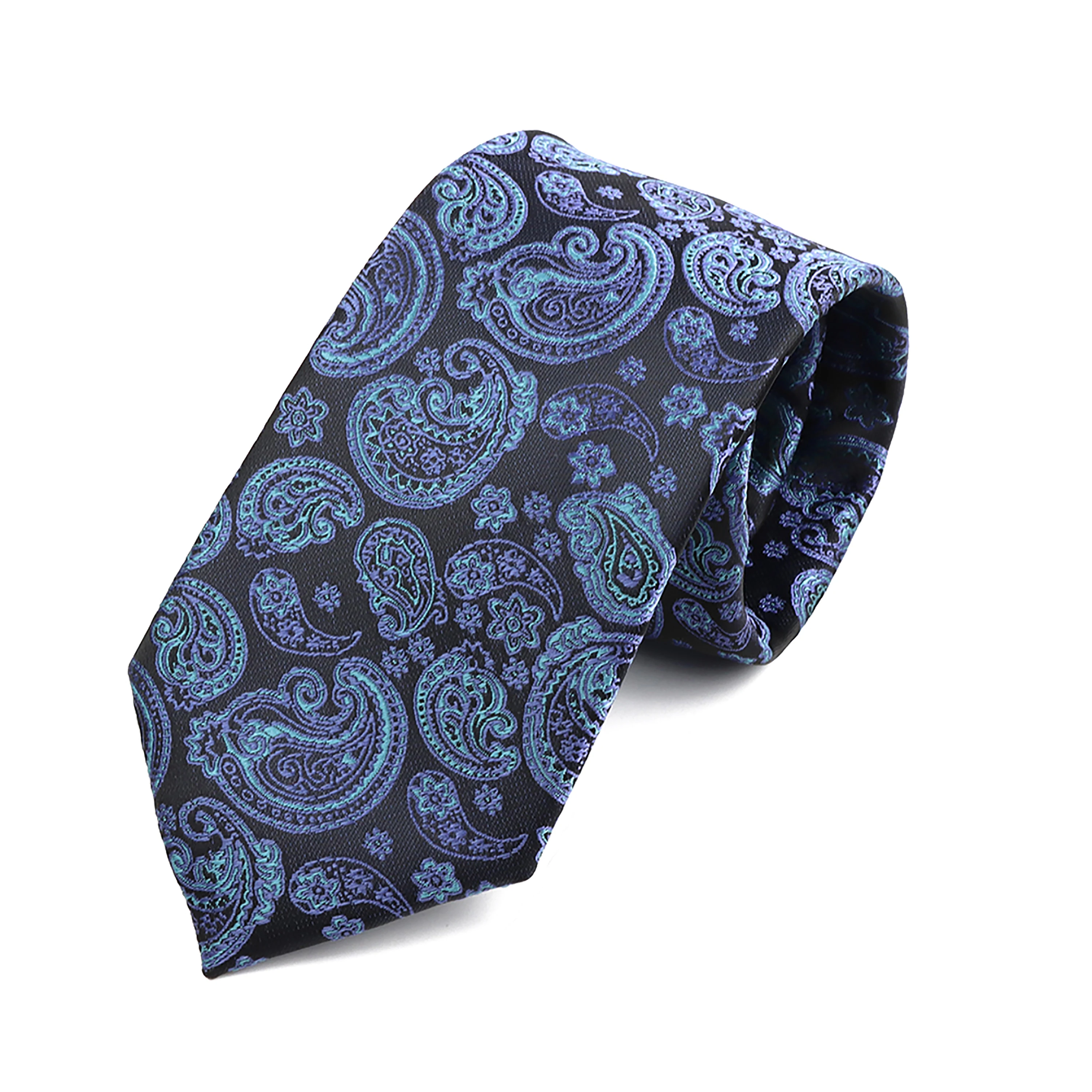 Hot Sale Paisley Men Tie Classic Red Blue Green Luxury Jacquard Necktie Wedding Party Daily Wear Groom Shirt Suit Cravat Gift