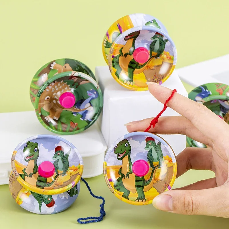 5Pcs Alloy Dinosaur Yo-Yo Ball Toys for Kids Birthday Party Favors Pinata Fillers School Carnival Reward Wedding Guest Gifts