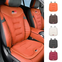 Car Seat Ice Silk Cushion Pad Anti-slip Protect Seat Cover Mat For Toyota GR GAZOO RACING Prado Yaris Hilux Corolla Auris Rav4