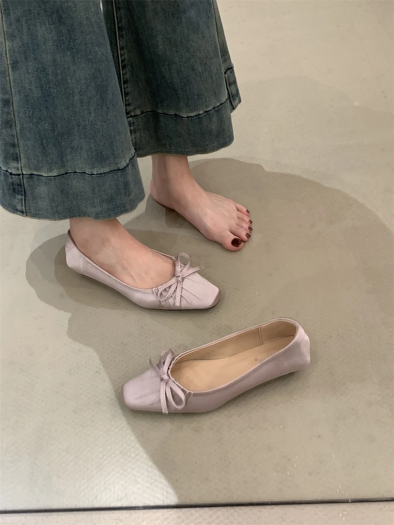 Shoes Woman 2025 Slip-on Female Footwear Casual Sneaker Round Toe Autumn Shallow Mouth Modis New Slip On Grandma Dress Fall Retr