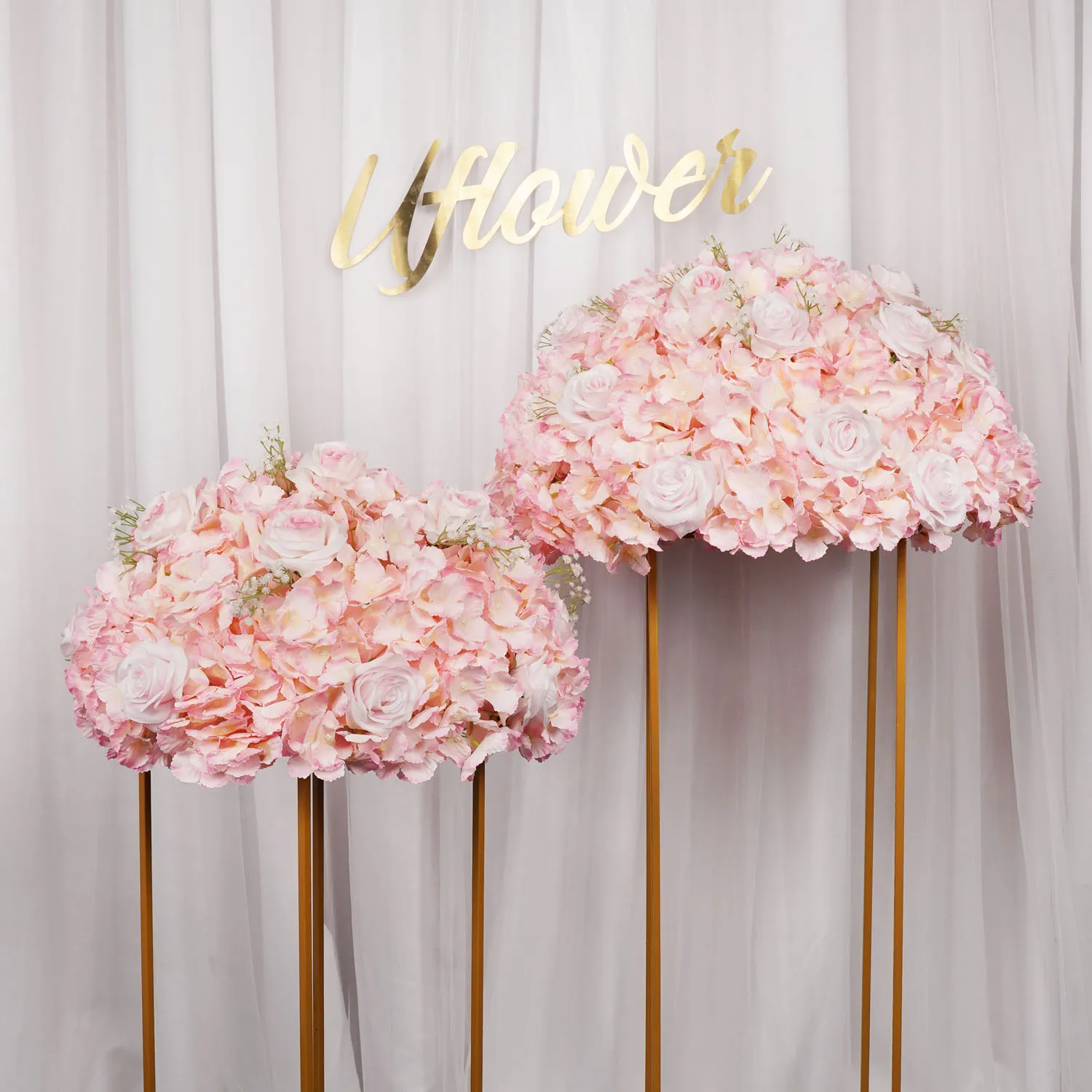 

50/60CM Artificial Flower Ball Table Centerpieces Bouquet Party Wedding Backdrop Decor Road Lead Floral Ball Rose Hydrangea