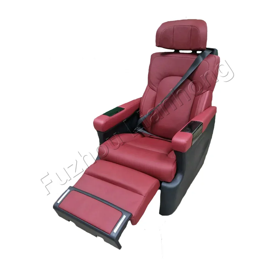 MPV Leather electric car seat with electric backrest and leg rest for sale