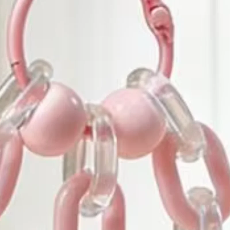 

Parrot Bell Toy Bird Chew Chains with Bells Easy Install Bird Toy Enrichment Chew Toy for Cockatiel Conure Lovebird
