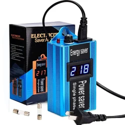 Smart Home Electricity Saving Box LCD Screen Power Factor Saver Socket Energy Saving Equipment Save Electricity Bills Killer