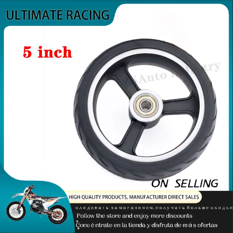 For Fast Wheels F0 Jackhot Nes Carbon Fiber Scooters Solid Wheels 5-inch Solid Tires And Alloy Rims