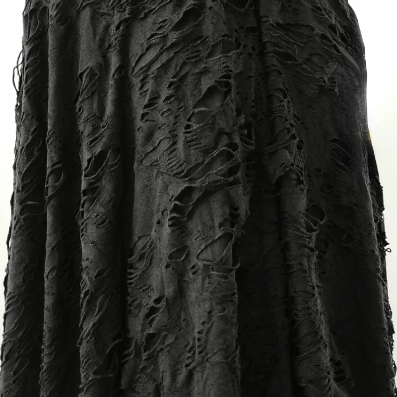 

Ткань трикотажная полая черная для персонализированных художественных футболок, модный дизайн, для шитья, ткани для рукоделия, материал за метр