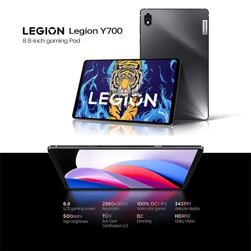 Firmware global Lenovo LEGION Y700 Snapdragon 870 Esports 8,8 polegadas 6550mAh 45W Carregando 2560*1600 Tablet Android