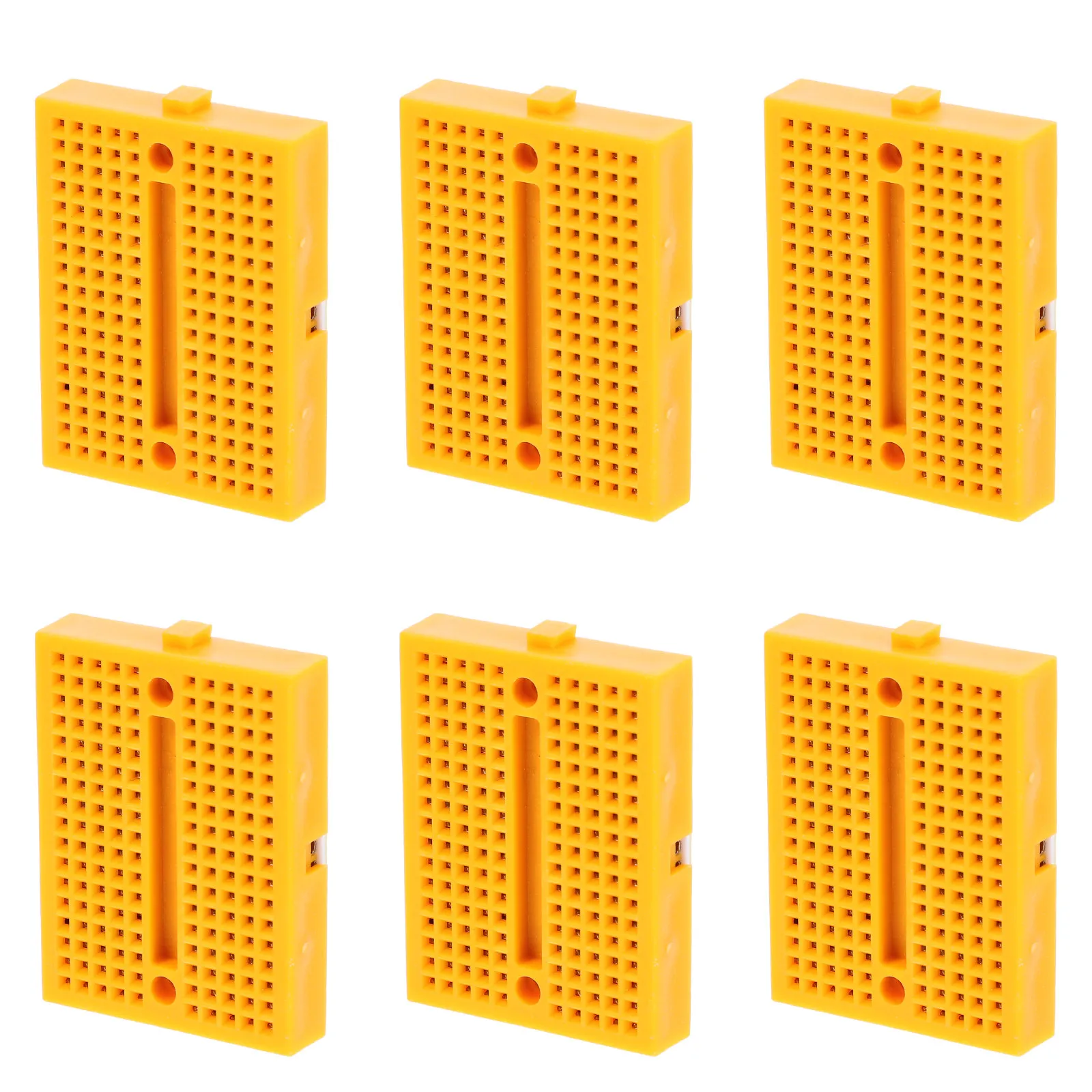 6Pcs Circuit Bread Boards Small ABS Portable Solderless Experiment Breadboards Electronics Kit Breadboard Kit Small Breadboard