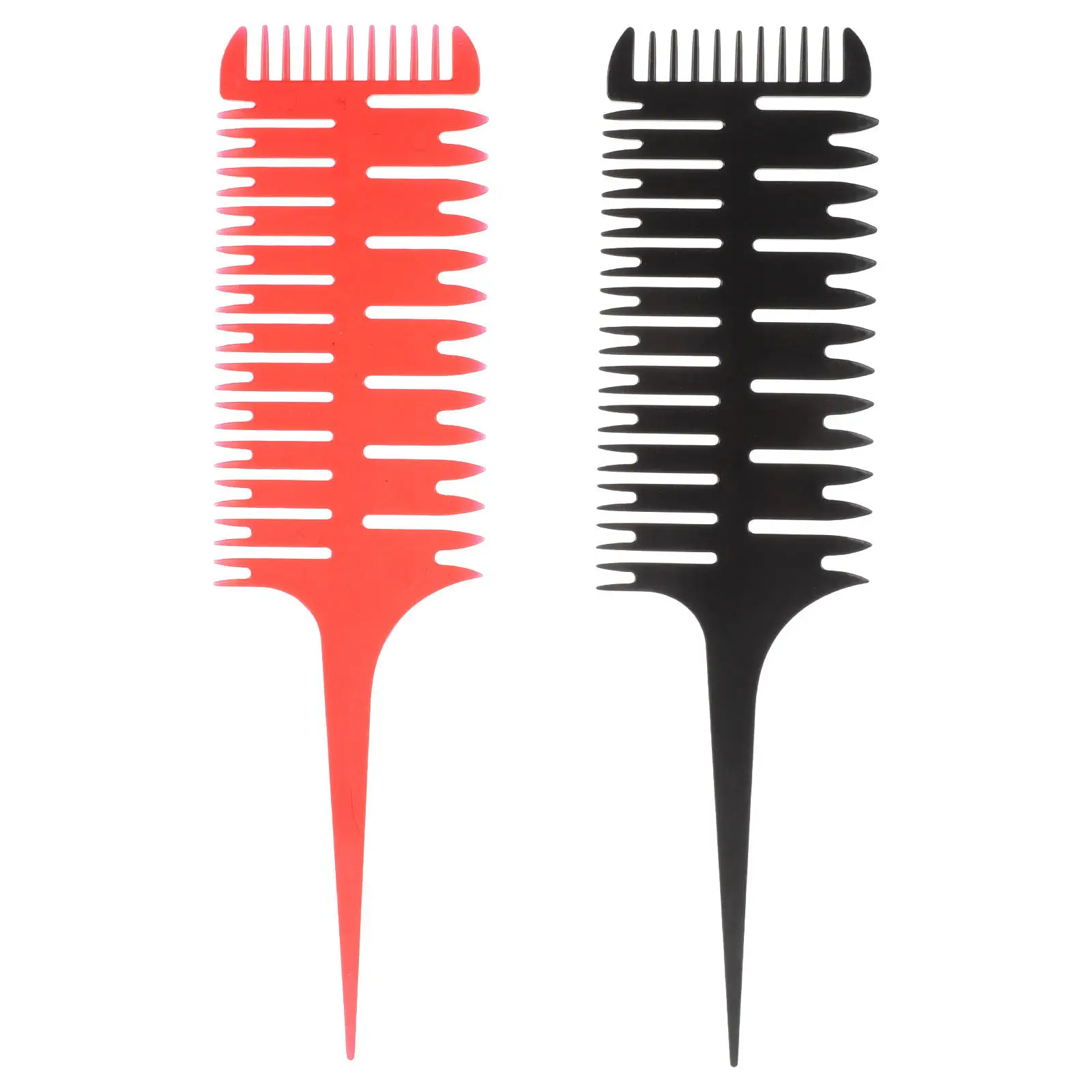 2 pcs Comb Tool Salon Home Hair Dye Brush Coloring Halloween Christmas New Year Hair Dye Comb Hair Sectioning Comb Art