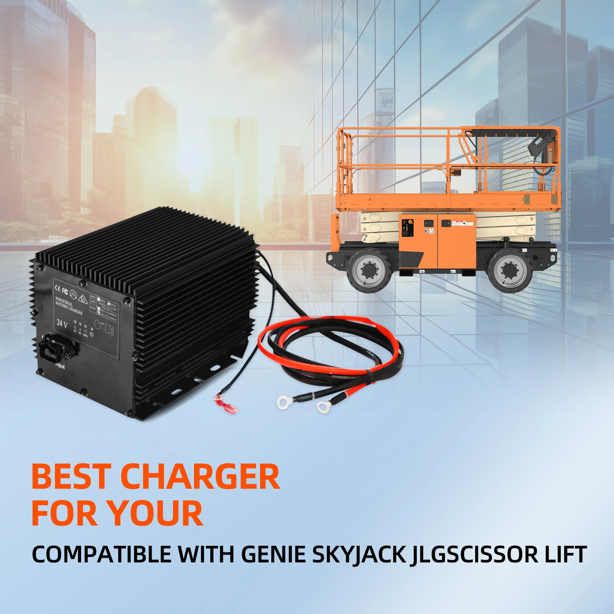

HB600-24B Battery Charger 24V 25A 96211 128537 161827 fit JLG Genie Skyjack Lift Battery Charger