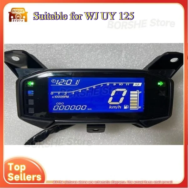 

2026 Motorcycle Speedometer Odometer Dashboard with LCD Display for Fuel Level RPM and Time Measurement Suitable for WJ UY 125