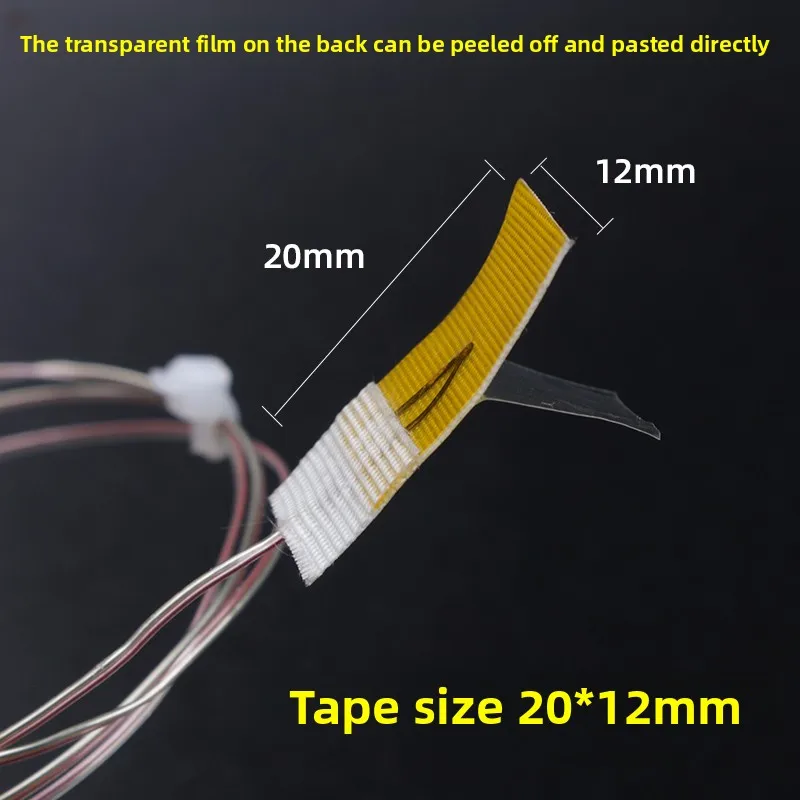 K-type SMD thermocouple, ultra-thin sheet adhesive temperature sensor T-type temperature probe