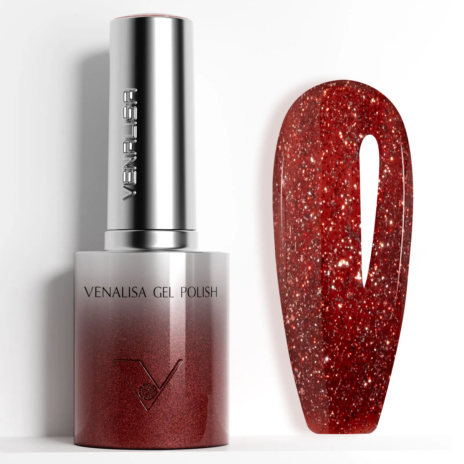 เวนาลิซ่า 10 มล. เจลทาเล็บแม่เหล็ก แคทอาย ปราศจากสาร HEMA และ TPO ประกายเพชรวิบวับ แบบลอกได้ แห้งด้วยแสง UV/LED  แบบกึ่งถาวร