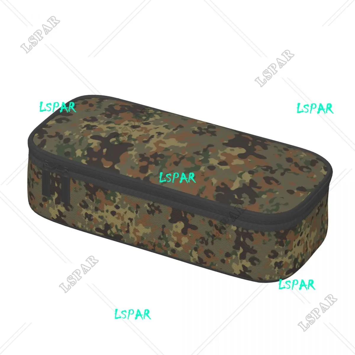 Flecktarn-カモフラージュペンシルケース,大容量,ミリタリー,カワイイ,学生用文房具,女の子,男の子用