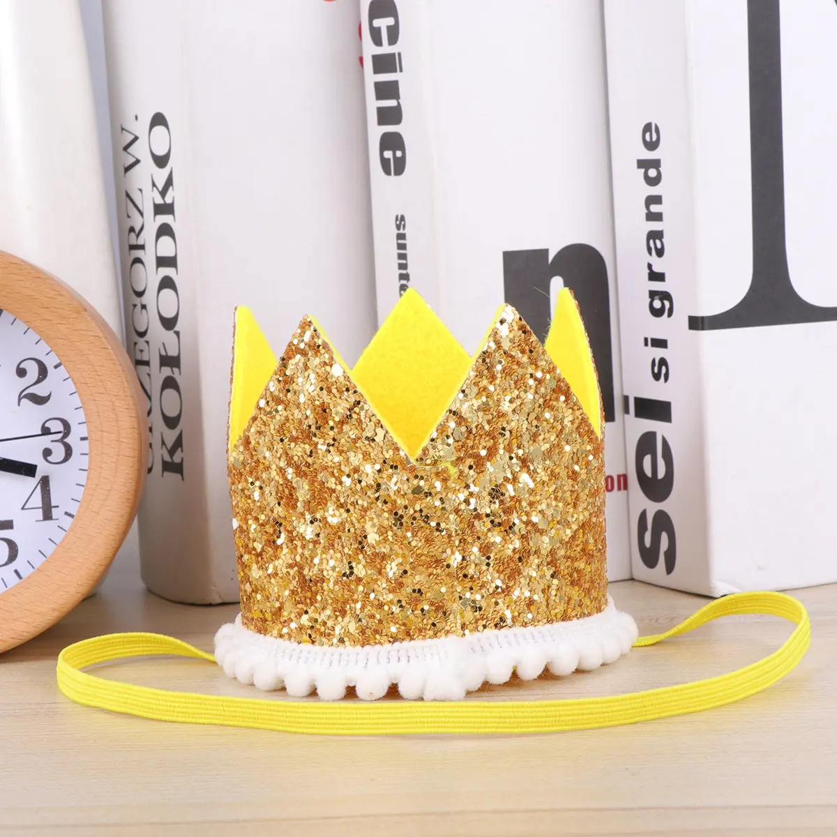 

2 стиля: Радужная корона-повязка для волос для дня рождения, золотая и радужная белая кружевная корона-головной убор, реквизит для фотосессии