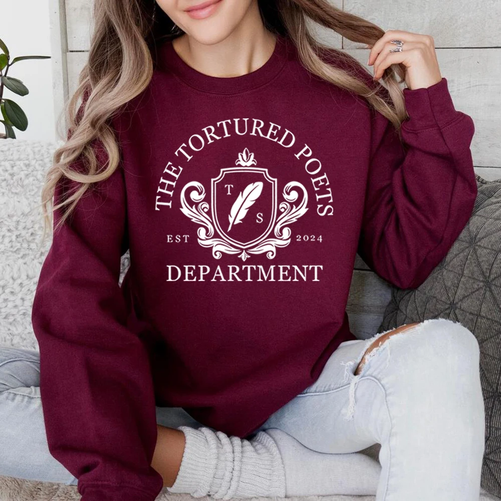 The Tortured Poets Department Sweatshirt New Music Album Shirt TTPD Hoodie All\'s Fair in Love and Poetry Crewneck Sweatshirts