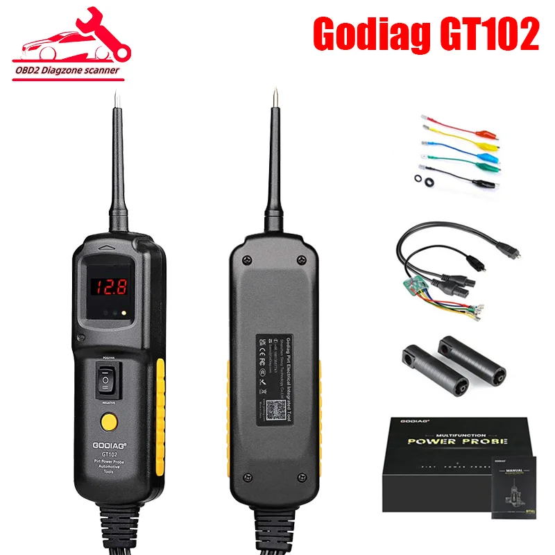 

GODIAG GT102 PIRT Power Probe DC 6-40V Car Power Line Fault Finding Vehicles Electrical System Diagnosis Fuel Injector Cleaning