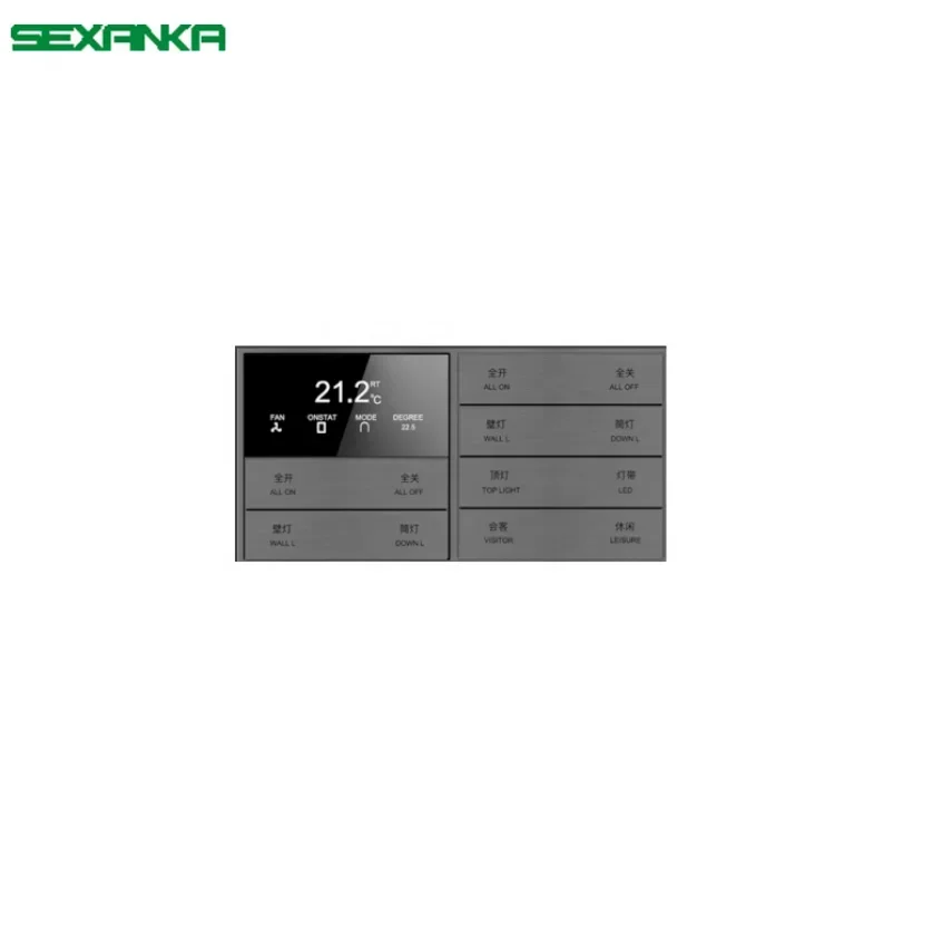 SEXANKA KNX EIB Factory Smart Home Building Automatic System Temperature Panel Smart Temperature Controller Wall Switches