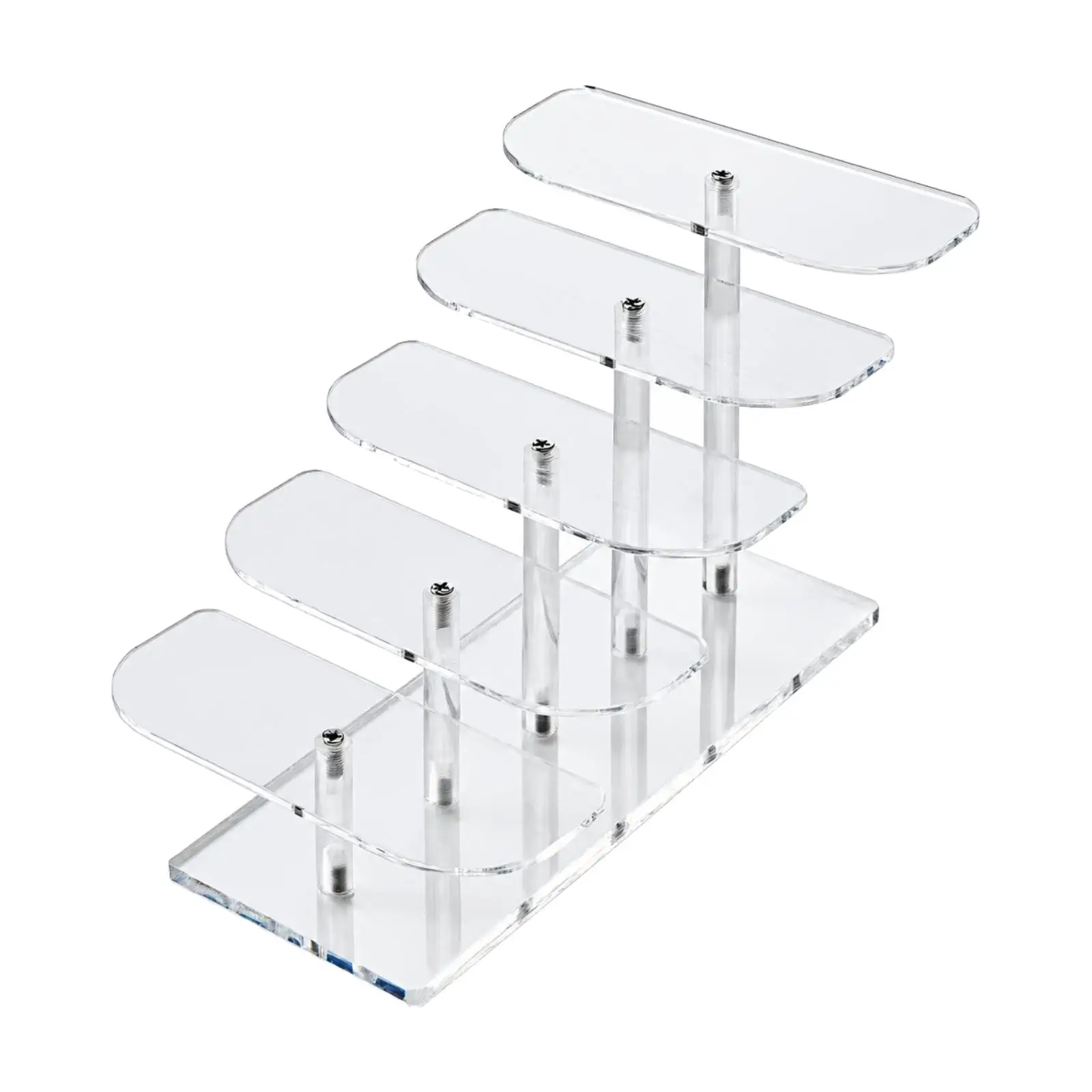 Acrylic Eyewear Display Rack Five Tier Glasses Holder Stand for Retail Boutique Vanity Storage