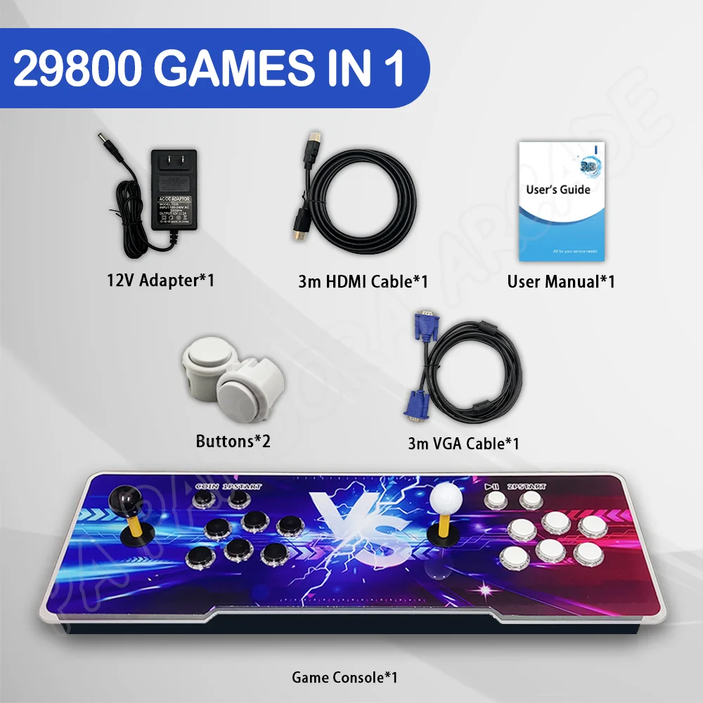 2024 Pandora Pro ボックス 29800 in 1 3D ビデオ アーケード ゲーム