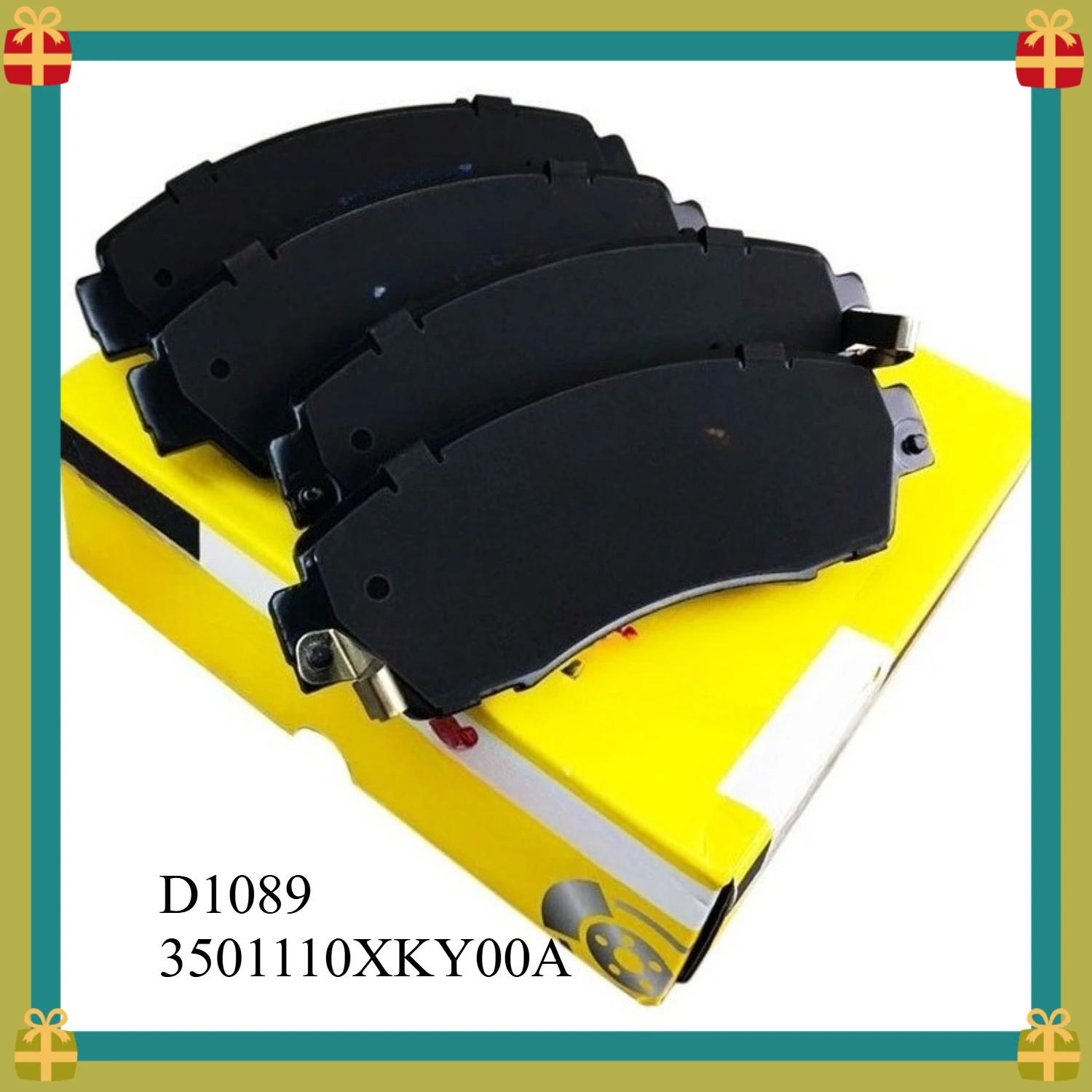 D1089 3501110XKY00A Ceramic Front Brake Pads,For Acura RDX, Honda Civic, CR-V Odyssey