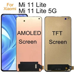 For XIAOMI Mi 11 Lite 5G LCD Display Touch Screen Digitizer Replacement For Mi11 Lite M2101K9G LCD Display