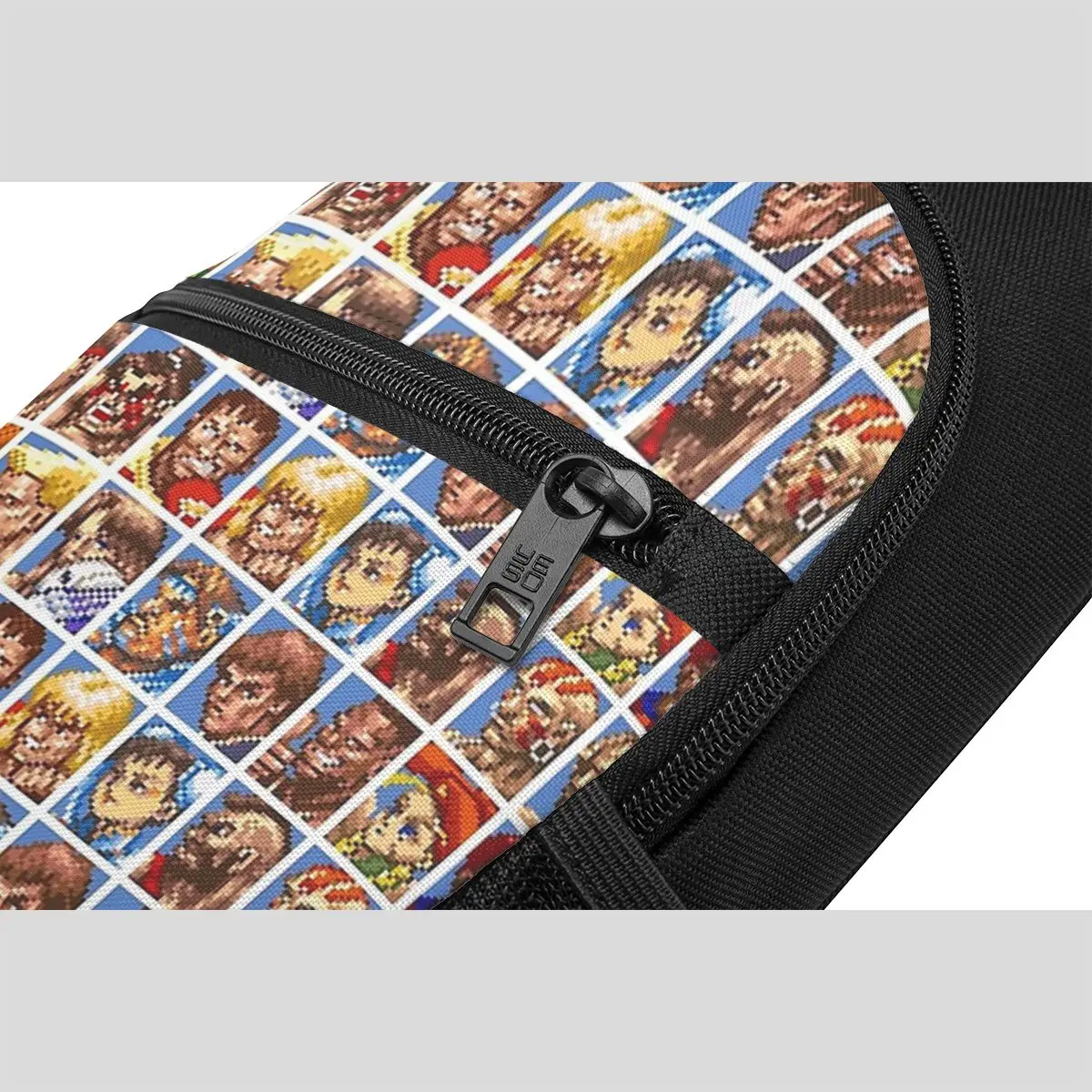 Defeated Portraits Super Street Fighter Chest Bag Men Sling Crossbody Backpack Chest Bag Traveling Hiking Daypack Shoulder Bag