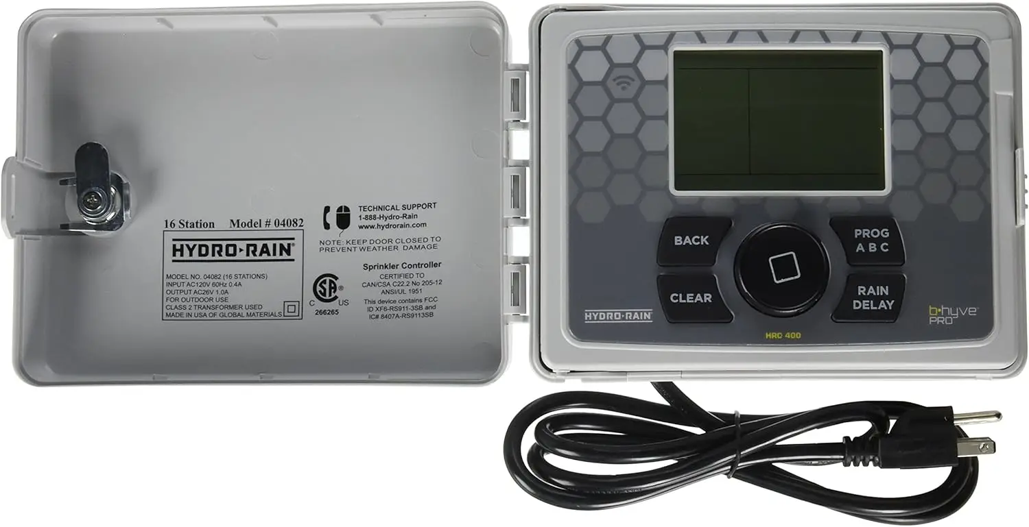 Hydro-Rain HRC 400 Indoor/Outdoor 16-Station Wi-Fi Smart Irrigation Controller