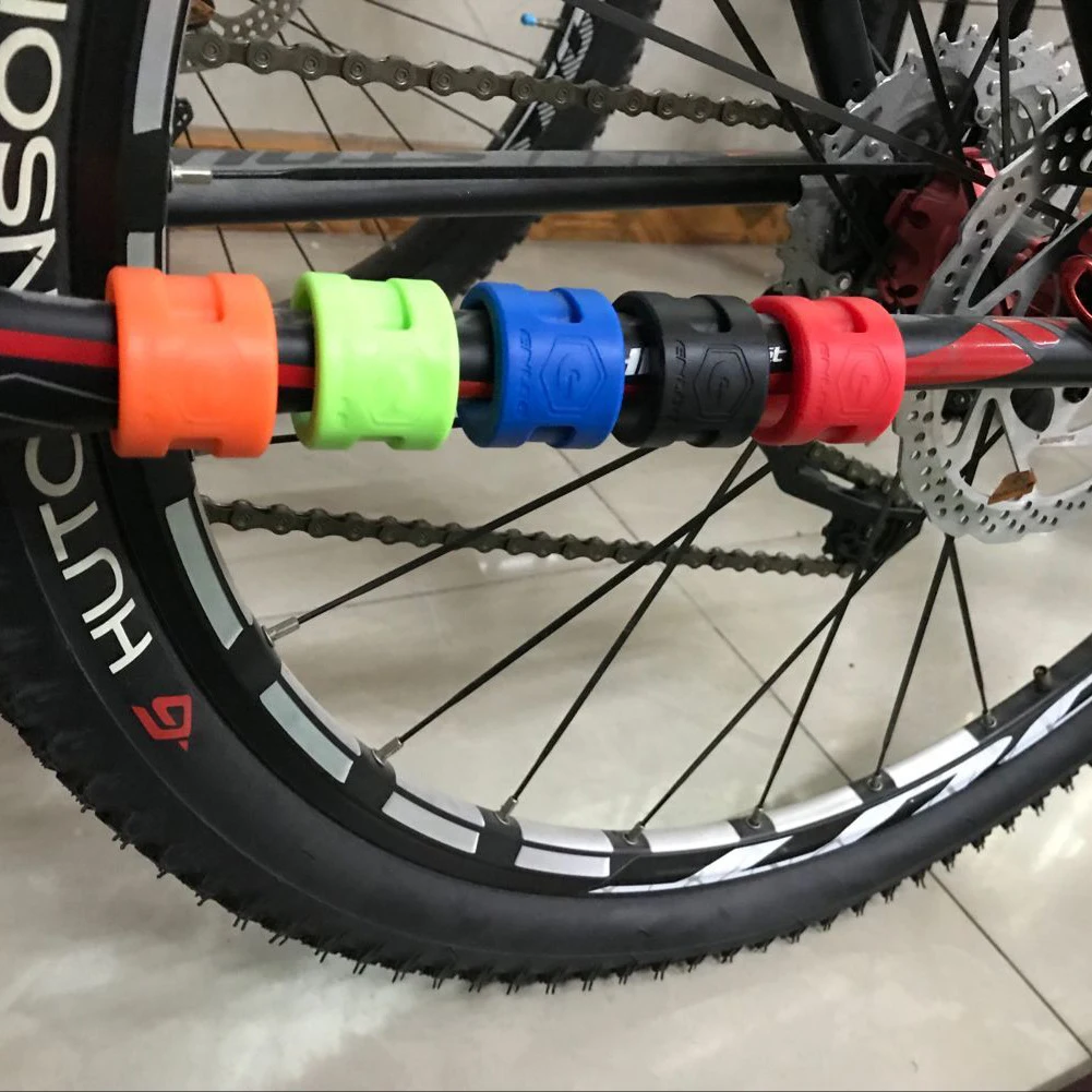 Anneau de protection anti-collision en caoutchouc pour vélo de route et VTT, autocollants JOProtector, 4 pièces