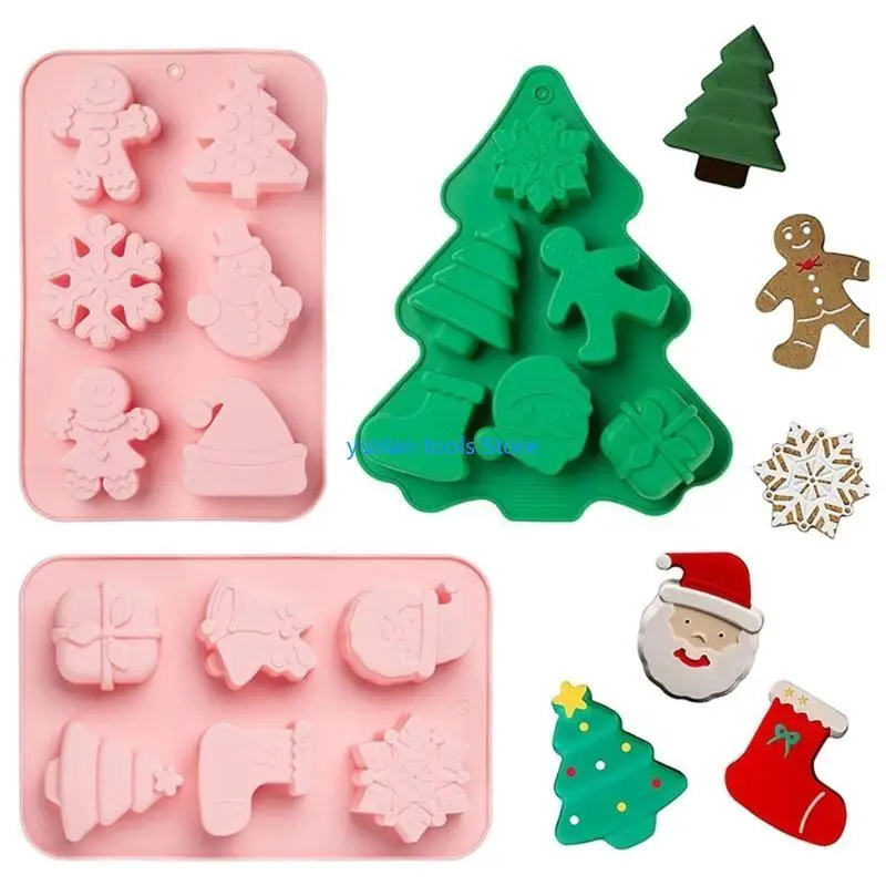50LB Silicone Mousse Mould Christmas Themed Silicone Material Chocolate Molds
