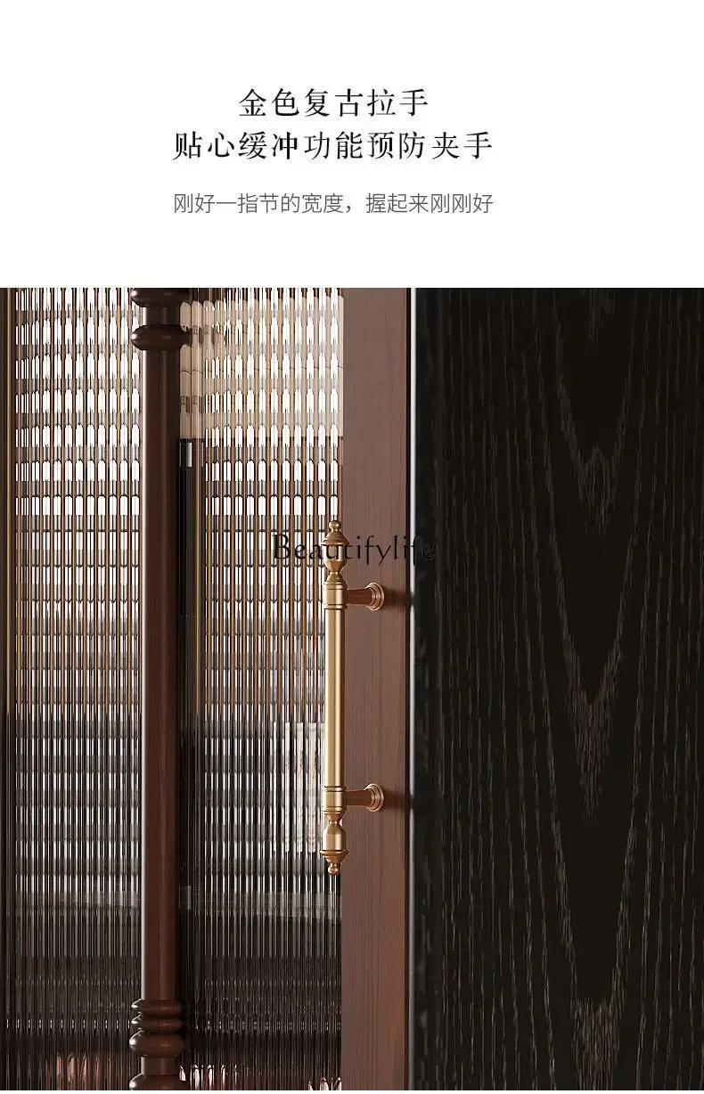 Picture 5: Factory Direct  French retro solid wood dining side cabinet simple locker American living room side cabinet