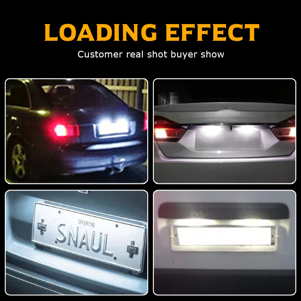 2 قطعة سيارة LED الأبيض رقم لوحة ترخيص أضواء مصباح لرينو كليو لاغونا 2 ميجان 3 توينغو ماستر فيل ساتيس الرياح ترافيك تويزي