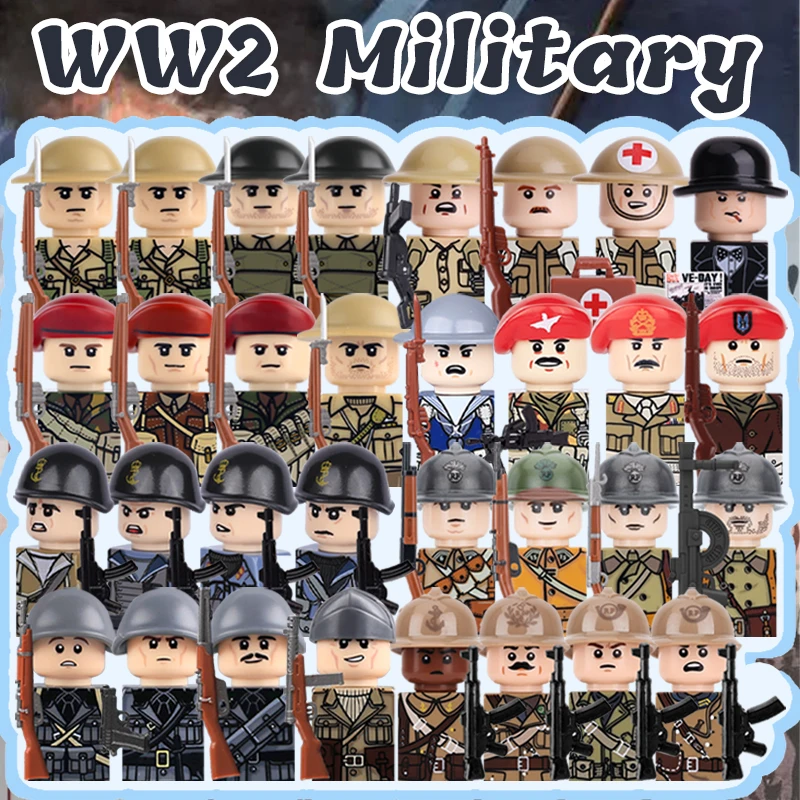 WW2 военные фигурки солдат, ст – обзор и цена Lego Minifigure Holder