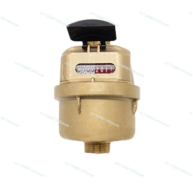 

Copper Shell Volumetric Cold Water Meter Direct Drinking Water High-precision Piston Metering for Family Homes